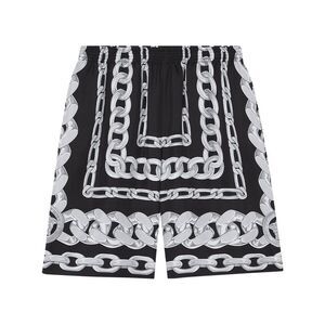 Versace Men's Medusa Chains Silk Shorts